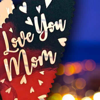 Intra απο ξύλο plywood 3mm-4mm πάχος – Πρότυπο για την Ημέρα της Μητέρας από Wineglass Topper Δίασταση  20x20 cm INTRAFABR-94776904 - Image 1