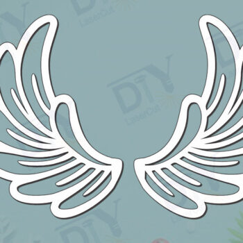 Intra απο ξύλο plywood 3mm-4mm πάχος – Πρότυπο Wings DIY #3 Δίασταση  20x20 cm INTRAFABR-125465051 - Image 2