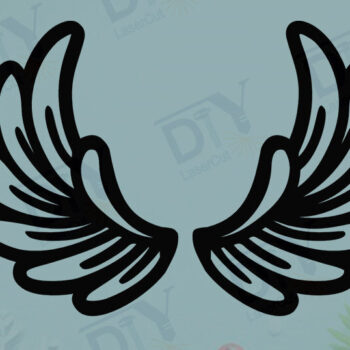 Intra απο ξύλο plywood 3mm-4mm πάχος – Πρότυπο Wings DIY #3 Δίασταση  20x20 cm INTRAFABR-125465051 - Image 3