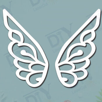 Intra απο ξύλο plywood 3mm-4mm πάχος – Πρότυπο Wings DIY #4 Δίασταση  20x20 cm INTRAFABR-125465142 - Image 1