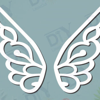 Intra απο ξύλο plywood 3mm-4mm πάχος – Πρότυπο Wings DIY #4 Δίασταση  20x20 cm INTRAFABR-125465142 - Image 2