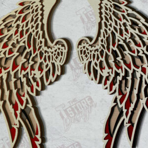 Intra απο ξύλο plywood 3mm-4mm πάχος – Φτερά Πολυστρωματική κοπή λέιζερ | Φτερά Αγγέλου Δίασταση  20x20 cm INTRAFABR-121521288