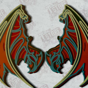 Intra απο ξύλο plywood 3mm-4mm πάχος – Φτερά Πολυστρωματική κοπή λέιζερ | Φτερά Αγγέλου Δίασταση  20x20 cm INTRAFABR-121521304