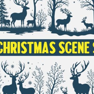 Intra απο ξύλο plywood 3mm-4mm πάχος – Πακέτο Χειμερινής Χριστουγεννιάτικης Σκηνής 4 Δίασταση  20x20 cm INTRAFABR-105131988