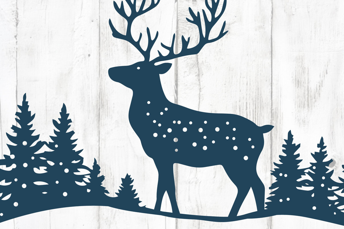 Intra απο ξύλο plywood 3mm-4mm πάχος – Αρχείο περικοπής Χειμερινής Χριστουγεννιάτικης Σκηνής Δίασταση  20x20 cm INTRAFABR-104663915