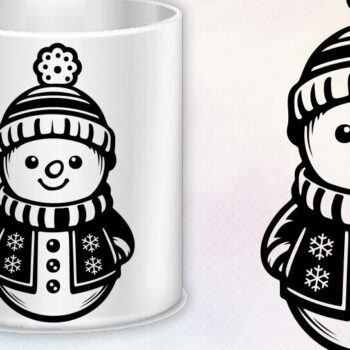 Intra απο ξύλο plywood 3mm-4mm πάχος – Πακέτο χειμερινών Χριστουγέννων Snowman Δίασταση  20x20 cm INTRAFABR-85922516 - Image 2