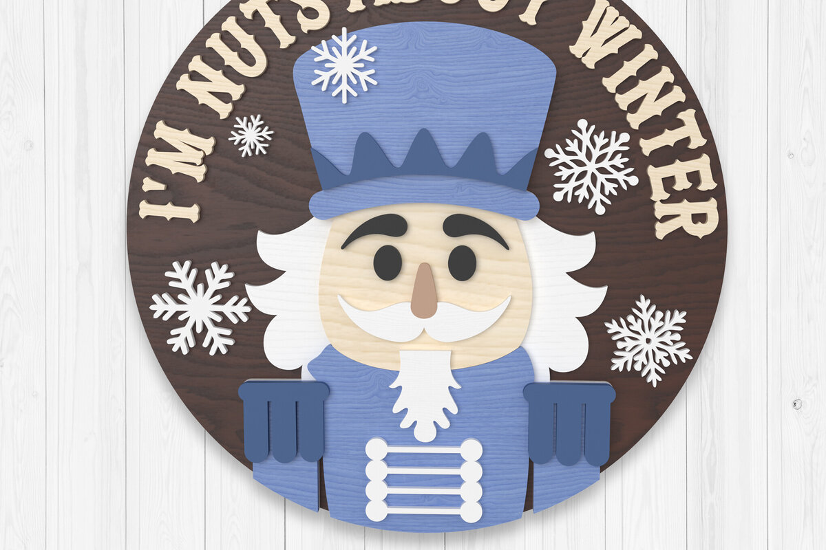 Intra απο ξύλο plywood 3mm-4mm πάχος – Χειμερινό σημάδι καλωσορίσματος Δίασταση  20x20 cm INTRAFABR-106315057