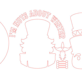 Intra απο ξύλο plywood 3mm-4mm πάχος – Χειμερινό σημάδι καλωσορίσματος Δίασταση  20x20 cm INTRAFABR-106315057 - Image 2