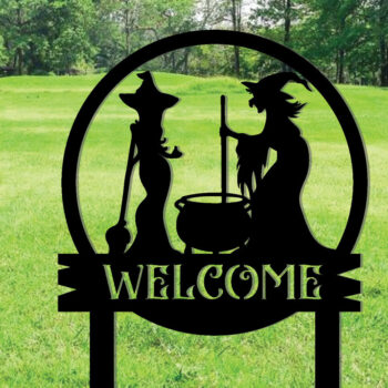 Intra απο ξύλο plywood 3mm-4mm πάχος – Witch Cooking Metal Stakes Κήπος Διακόσμηση Δίασταση  20x20 cm INTRAFABR-101276566 - Image 1