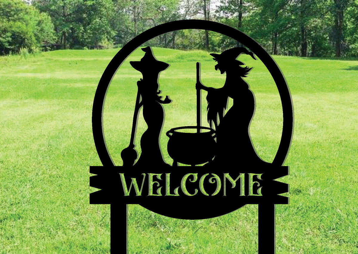 Intra απο ξύλο plywood 3mm-4mm πάχος – Witch Cooking Metal Stakes Κήπος Διακόσμηση Δίασταση  20x20 cm INTRAFABR-101276566