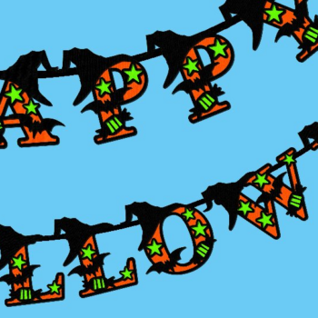 Intra απο ξύλο plywood 3mm-4mm πάχος – Witch Halloween Alphabet 3D Δίασταση 20x20 cm INTRAFABR-104186309 - Image 4