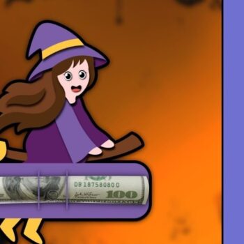 Intra απο ξύλο plywood 3mm-4mm πάχος – Witch Money Holder Card Δίασταση 20x20 cm INTRAFABR-36513437 - Image 1