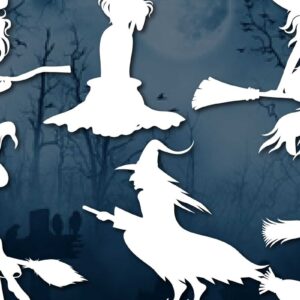 Intra απο ξύλο plywood 3mm-4mm πάχος – Πακέτο Silhouettes Witch Δίασταση  20x20 cm INTRAFABR-77624894