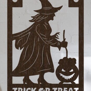 Intra απο ξύλο plywood 3mm-4mm πάχος – Witch - Trick or Treat Δίασταση  20x20 cm INTRAFABR-18111856 - Image 2
