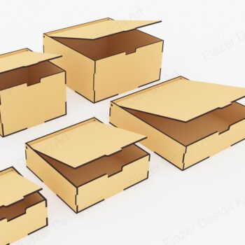 Intra απο ξύλο plywood 3mm-4mm πάχος – Με Flip Up LBox Bundle Cut Laser Δίασταση  20x20 cm INTRAFABR-72392565 - Image 1