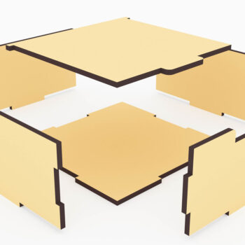 Intra απο ξύλο plywood 3mm-4mm πάχος – Με Flip Up LBox Bundle Cut Laser Δίασταση  20x20 cm INTRAFABR-72392565 - Image 5