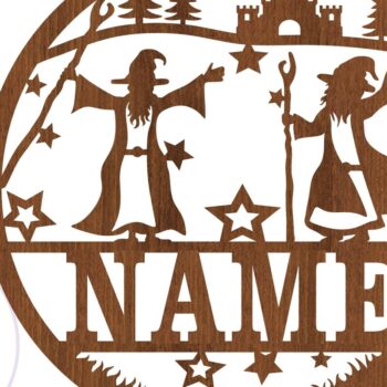 Intra απο ξύλο plywood 3mm-4mm πάχος – Πρότυπο κοπής με λέιζερ Sin Name Wizard Δίασταση  20x20 cm INTRAFABR-71670219 - Image 3