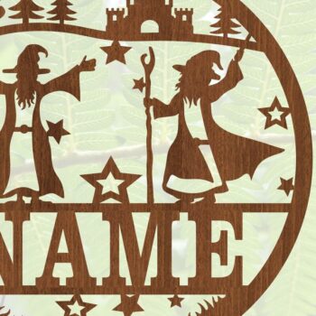 Intra απο ξύλο plywood 3mm-4mm πάχος – Πρότυπο κοπής με λέιζερ Sin Name Wizard Δίασταση  20x20 cm INTRAFABR-71670219 - Image 4