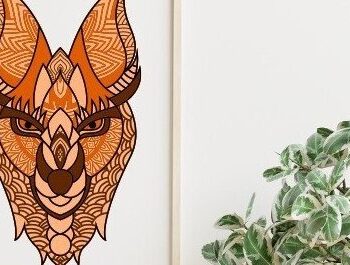 Intra απο ξύλο plywood 3mm-4mm πάχος – Λύκος Δίασταση  20x20 cm INTRAFABR-32428739 - Image 1