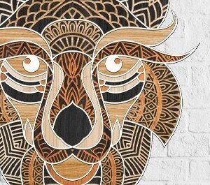 Intra απο ξύλο plywood 3mm-4mm πάχος – Λύκος Δίασταση  20x20 cm INTRAFABR-32436765