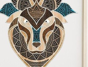 Intra απο ξύλο plywood 3mm-4mm πάχος – Λύκος Δίασταση  20x20 cm INTRAFABR-32436772 - Image 1