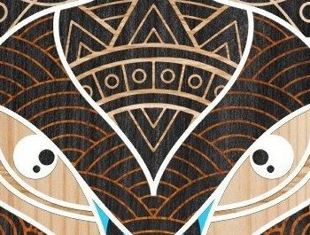 Intra απο ξύλο plywood 3mm-4mm πάχος – Λύκος Δίασταση  20x20 cm INTRAFABR-32436772 - Image 5