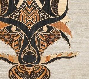 Intra απο ξύλο plywood 3mm-4mm πάχος – Λύκος Δίασταση  20x20 cm INTRAFABR-32436779