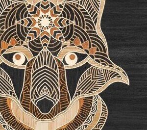 Intra απο ξύλο plywood 3mm-4mm πάχος – Λύκος Δίασταση  20x20 cm INTRAFABR-32437203