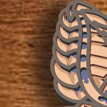 Intra απο ξύλο plywood 3mm-4mm πάχος – Wolf Mandalal Multilayer/Laser Cut Δίασταση  20x20 cm INTRAFABR-83032386 - Image 7