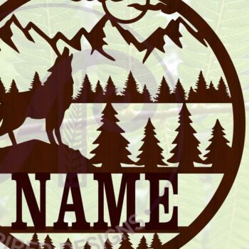 Intra απο ξύλο plywood 3mm-4mm πάχος – Αρχείο αποκοπής Sign Name Wolf Δίασταση  40x30 cm INTRAFABR-67501260 - Image 1