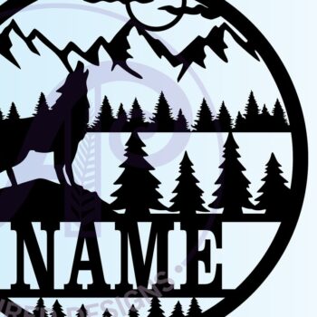 Intra απο ξύλο plywood 3mm-4mm πάχος – Αρχείο αποκοπής Sign Name Wolf Δίασταση  40x30 cm INTRAFABR-67501260 - Image 3