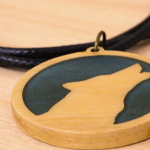 Intra απο ξύλο plywood 3mm-4mm πάχος – Wolf Pendant - Σκουλαρίκια, Ψηφιακό Αρχείο Δίασταση  5x5 cm INTRAFABR-103029719