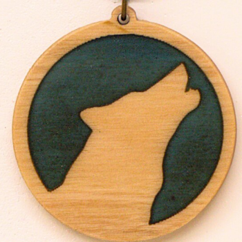 Intra απο ξύλο plywood 3mm-4mm πάχος – Wolf Pendant - Σκουλαρίκια, Ψηφιακό Αρχείο Δίασταση  5x5 cm INTRAFABR-103029719 - Image 2