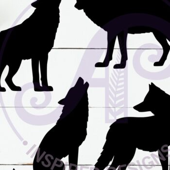 Intra απο ξύλο plywood 3mm-4mm πάχος – Wolves Silhouette Τέχνη τοίχου με Δίασταση  40x30 cm INTRAFABR-117506764 - Image 2