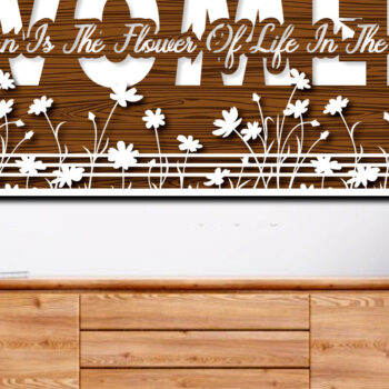 Intra απο ξύλο plywood 3mm-4mm πάχος – Γυναικεία οικογένεια τραγουδούν με λέιζερ κομμένα πολλαπλών στρώσεων Δίασταση  20x20 cm INTRAFABR-25734308 - Image 2