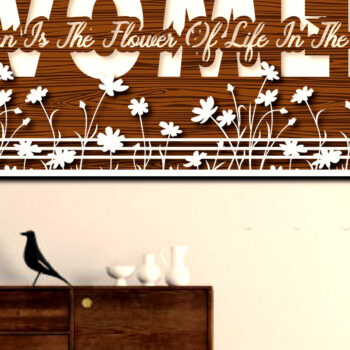 Intra απο ξύλο plywood 3mm-4mm πάχος – Γυναικεία οικογένεια τραγουδούν με λέιζερ κομμένα πολλαπλών στρώσεων Δίασταση  20x20 cm INTRAFABR-25734308 - Image 3