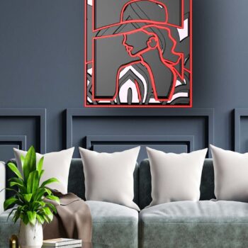 Intra απο ξύλο plywood 3mm-4mm πάχος – Women in Frame , 3d Mandala , 5 Layers Δίασταση  45x45 cm INTRAFABR-28354433 - Image 6