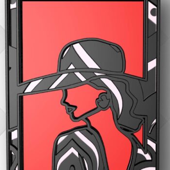 Intra απο ξύλο plywood 3mm-4mm πάχος – Women in Frame , 3d Mandala , 5 Layers Δίασταση  45x45 cm INTRAFABR-28354433 - Image 9