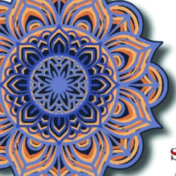 Intra απο ξύλο plywood 3mm-4mm πάχος – Υπέροχη Μάνταλα, 5 στρώσεων Δίασταση  20x20 cm INTRAFABR-21375615 - Image 4