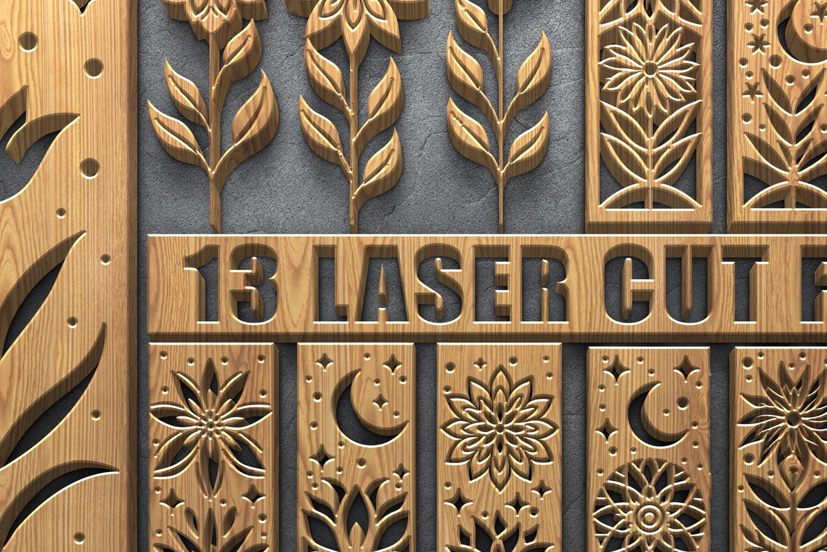 Intra απο ξύλο plywood 3mm-4mm πάχος –  με λέιζερ ξύλου τέχνης Δίασταση  20x20 cm INTRAFABR-120857457