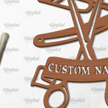 Intra απο ξύλο plywood 3mm-4mm πάχος – Ξύλινη πινακίδα κομμωτηρίου με λέιζερ Δίασταση  20x20 cm INTRAFABR-98539719 - Image 1