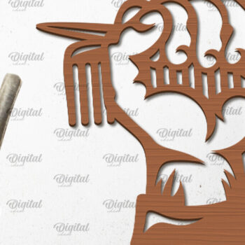 Intra απο ξύλο plywood 3mm-4mm πάχος – Ξύλινη πινακίδα κομμωτηρίου με λέιζερ Δίασταση  20x20 cm INTRAFABR-98540036 - Image 1