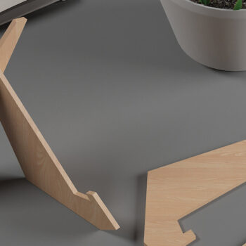 Intra απο ξύλο plywood 3mm-4mm πάχος – Wood Book Holder Stand Laser Files 483 Δίασταση  20x20 cm INTRAFABR-54604913 - Image 1