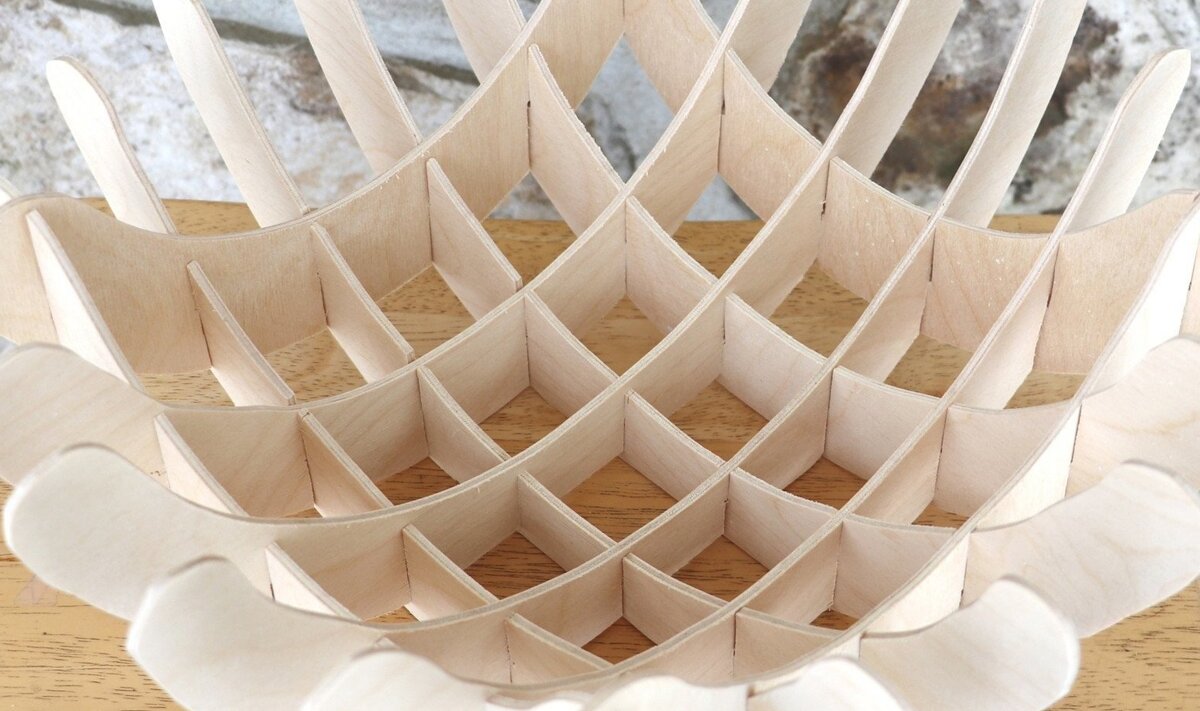 Intra απο ξύλο plywood 3mm-4mm πάχος – Αρχείο κοπής με λέιζερ ξύλινο μπολ Δίασταση  20x20 cm INTRAFABR-31799625