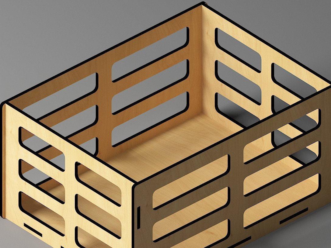 Intra απο ξύλο plywood 3mm-4mm πάχος – Αρχεία Wood Box Crate Lightburn Glowforge Δίασταση  20x20 cm INTRAFABR-44971219