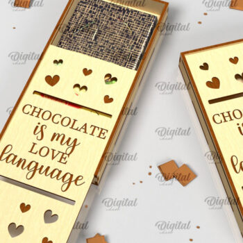 Intra απο ξύλο plywood 3mm-4mm πάχος – Ξύλινη θήκη σοκολάτας κοπής με λέιζερ Δίασταση  20x20 cm INTRAFABR-98537079 - Image 1