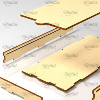 Intra απο ξύλο plywood 3mm-4mm πάχος – Ξύλινη θήκη σοκολάτας κοπής με λέιζερ Δίασταση  20x20 cm INTRAFABR-98536916 - Image 3