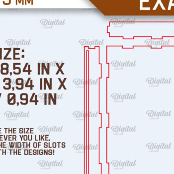 Intra απο ξύλο plywood 3mm-4mm πάχος – Ξύλινη θήκη σοκολάτας κοπής με λέιζερ Δίασταση  20x20 cm INTRAFABR-98536941 - Image 2
