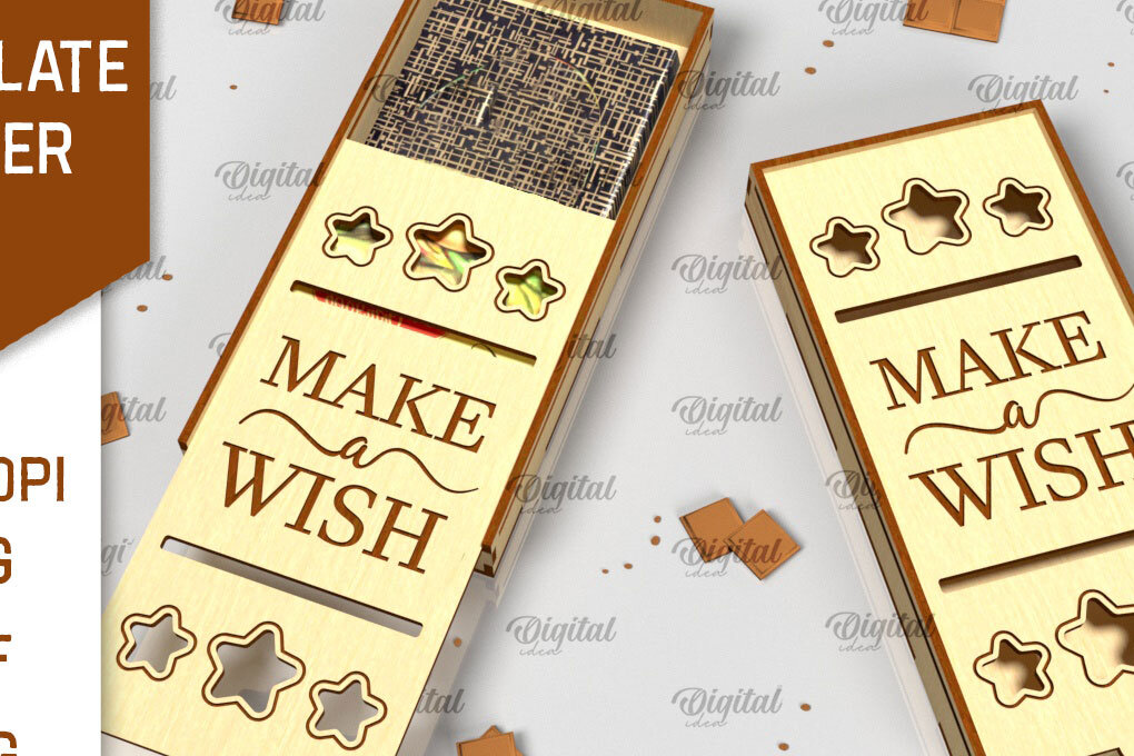 Intra απο ξύλο plywood 3mm-4mm πάχος – Ξύλινη θήκη σοκολάτας κοπής με λέιζερ Δίασταση  20x20 cm INTRAFABR-98537029