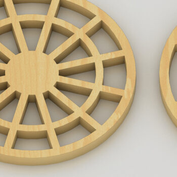 Intra απο ξύλο plywood 3mm-4mm πάχος – Θήκη ξύλινου σουβέρ Αρχείο κοπής με λέιζερ Δίασταση  20x20 cm INTRAFABR-60985058 - Image 5